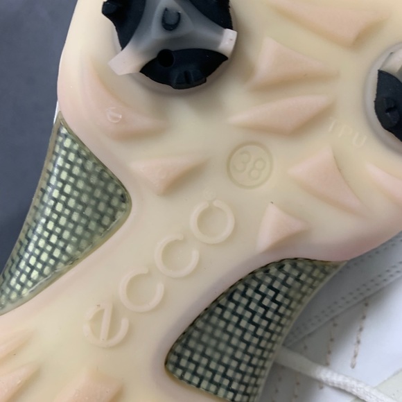 Ecco White And Pink Sneaker Size 38 - Picture 7 of 8